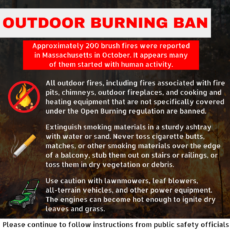 Swansea Fire Department Extends Outdoor Fire Ban Through Nov. 15