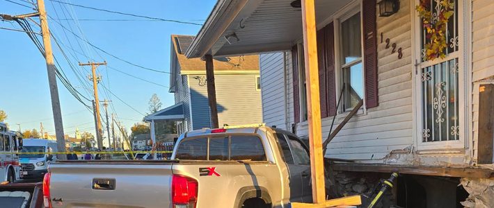 Swansea Police and Fire Departments Respond After Truck Crashes Into Home; Driver Arrested